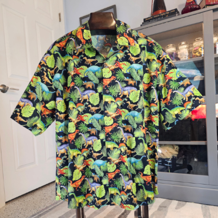 Sip, Swirl, and Sway in our Tiki Shirt by Chimera Costumes – where vibrant colors and exotic patterns create an island symphony.
